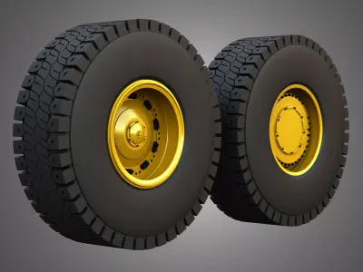 777 Water Solutions Truck - Wheels and Tires 3D model