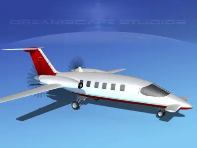 Piaggio Avanti P180 V09 3D model