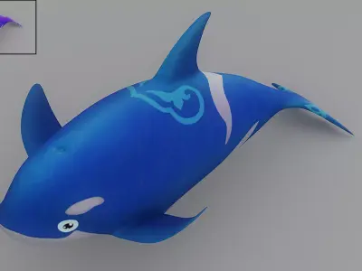 Cartoon Fish 7 Low-poly 3D model