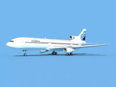 Lockheed L-1011 Euro Atlantic 3D model