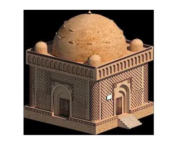 Ismoil somoniy bukhara Uzbekiston 3D MAX 2023 VRAY 8 BY NX 3D model