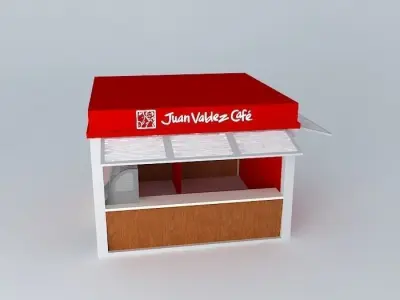 Basic Juan Valdez Cafe Store Free 3D model