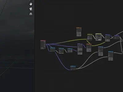 tornado in sky Free 3D model