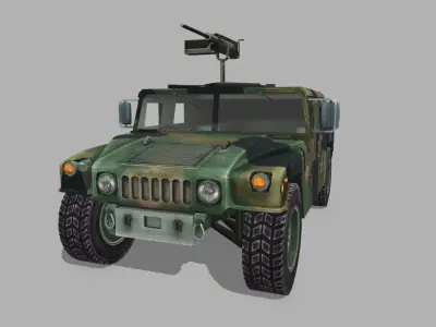 Humvee Low-poly 3D model