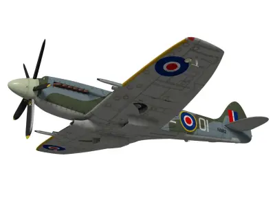 Supermarine Spitfire Mk-XIVe 3D model