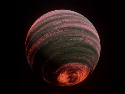 Planet Space Gas Giant Ready Low-poly 3D model purchase