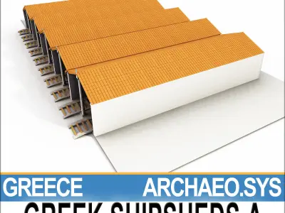 Greek Shipsheds A 3D model