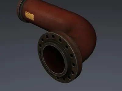 Industrial Pipe 3D model