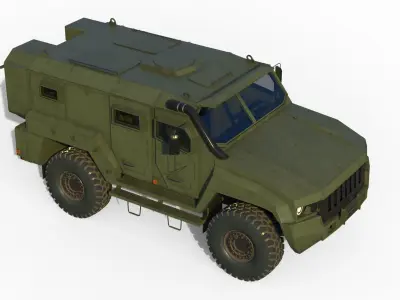Kamaz VDV Typhoon K-53949 3D model