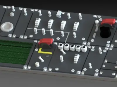 F14 tomcat skymaster complete cockpit 3D print model