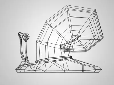 frame in the form of a snail 3D print model