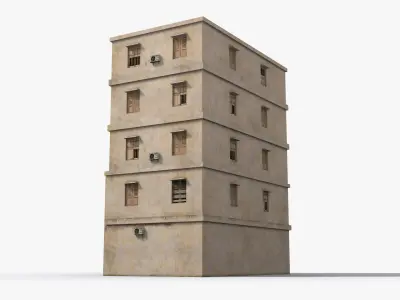 Arab Middle East Building x26 Low-poly 3D model