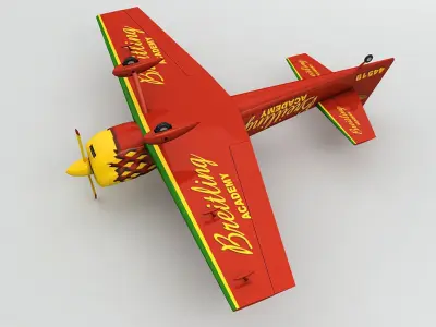 Cap 232 Aircraft Breitling Academy Low-poly 3D model