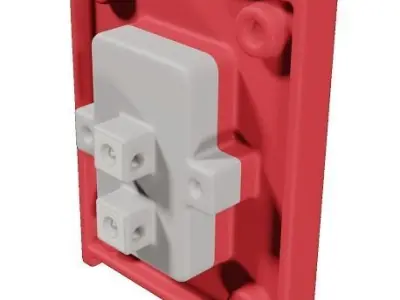 Classic Electrical Switch Low-poly 3D model