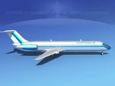 Douglas DC-9-40 Eastern Airlines 2 3D model