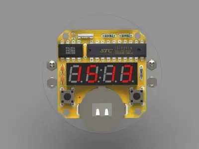 Led Wristwatch 3D model