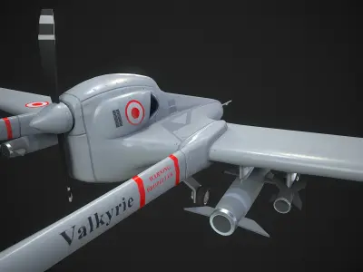 Valkyrie Low-poly 3D model