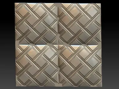 3D WALLPANEL 600MM x 600MM Free 3D model