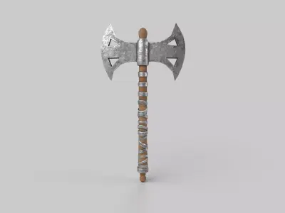  battle axe Low-poly 3D model purchase