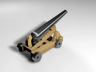 Pirate cannon 3D model
