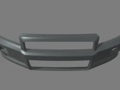 Front Bumper Nissan Skyline Custom Low-poly 3D model