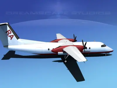 DeHavilland DHC-8-Q300 Richards Aviation 3D model