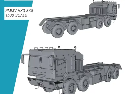 RMMV HX3 8x8 Bundeswehr 3D print model