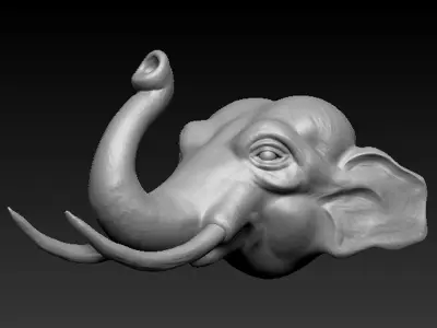 Asiatic Elephant Free 3D print model