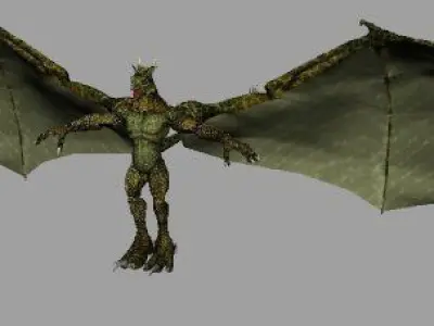 Puff The Magic Dragon AAA Low-poly 3D model