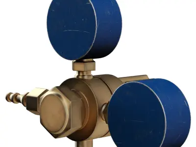 Oxygen Reducer BKO-50 Low-poly 3D model