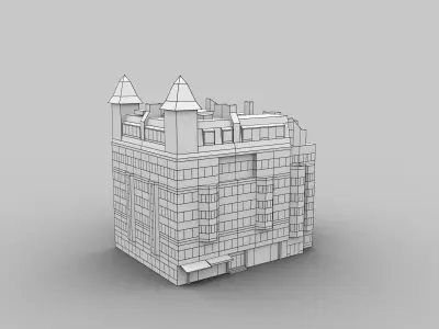 Luxury apartments Pack 1 Low-poly 3D model