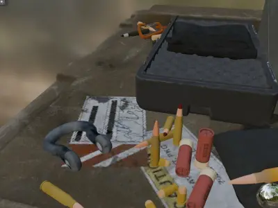 box table Low-poly 3D model