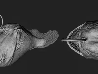 Angular FIsh Low-poly 3D model