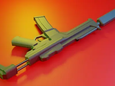 Valorant Spectre Free low-poly 3D model