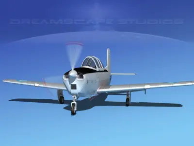 Beechcraft T-34 Mentor Argentina 3D model