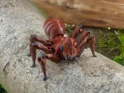 Flexi ant fantasy print in place insect Free 3D print model