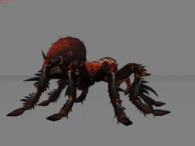 Spider V2 Animal Low-poly 3D model