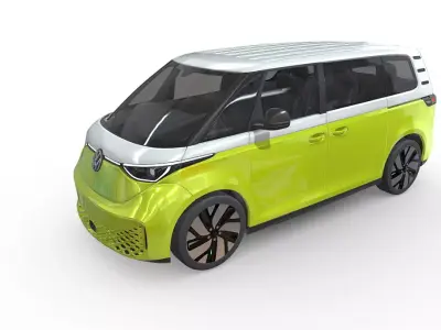 Volkswagen id buzz 2024 3D model purchase