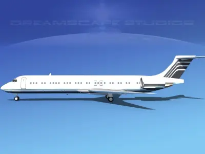 McDonnell Douglas MD-87 Corporate 10 3D model