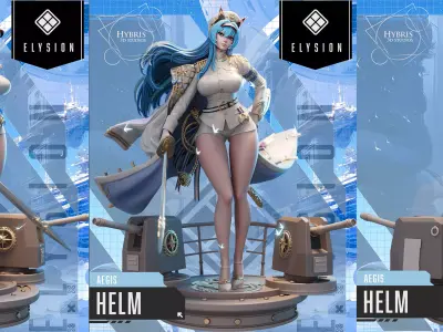 Helm from Nikke Goddess Of Victory Commercial Package 3D print model