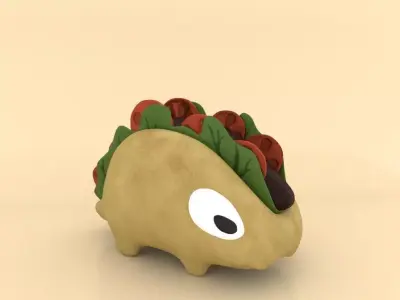 DinoTaco-Taco Ankylosaurus Low-poly 3D model