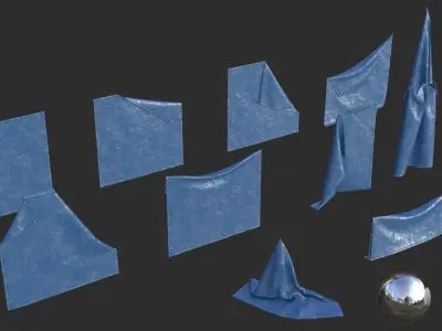 Tarp Assets 02 Low-poly 3D model