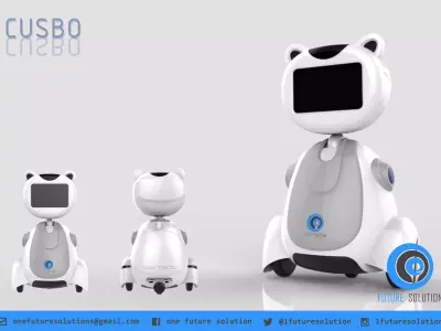 Cusbo robot that looks like bear Free 3D model
