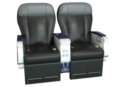 Airplane First Class Seat 3D model