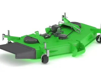 John Deere 60D High Capacity AutoConnect Mid-Mount Mower Deck 3D model