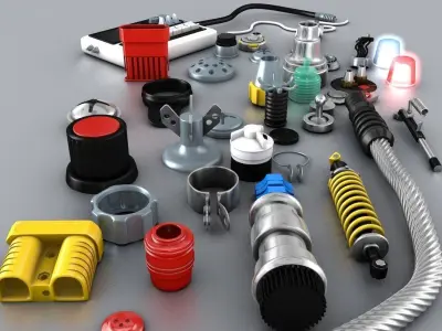 Electronic Technic Parts 3D model