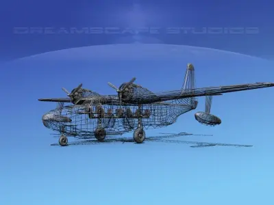 Grumman G-73 Mallard V15 3D model