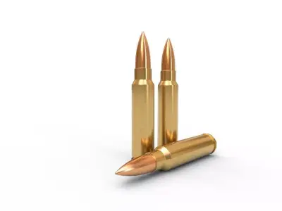 300 Savage Ammo Low-poly 3D model