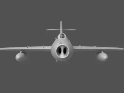 MiG-15 fighter plane 3D model
