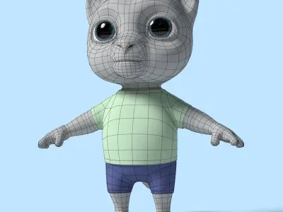 Toonish Snowbars Low-poly 3D model